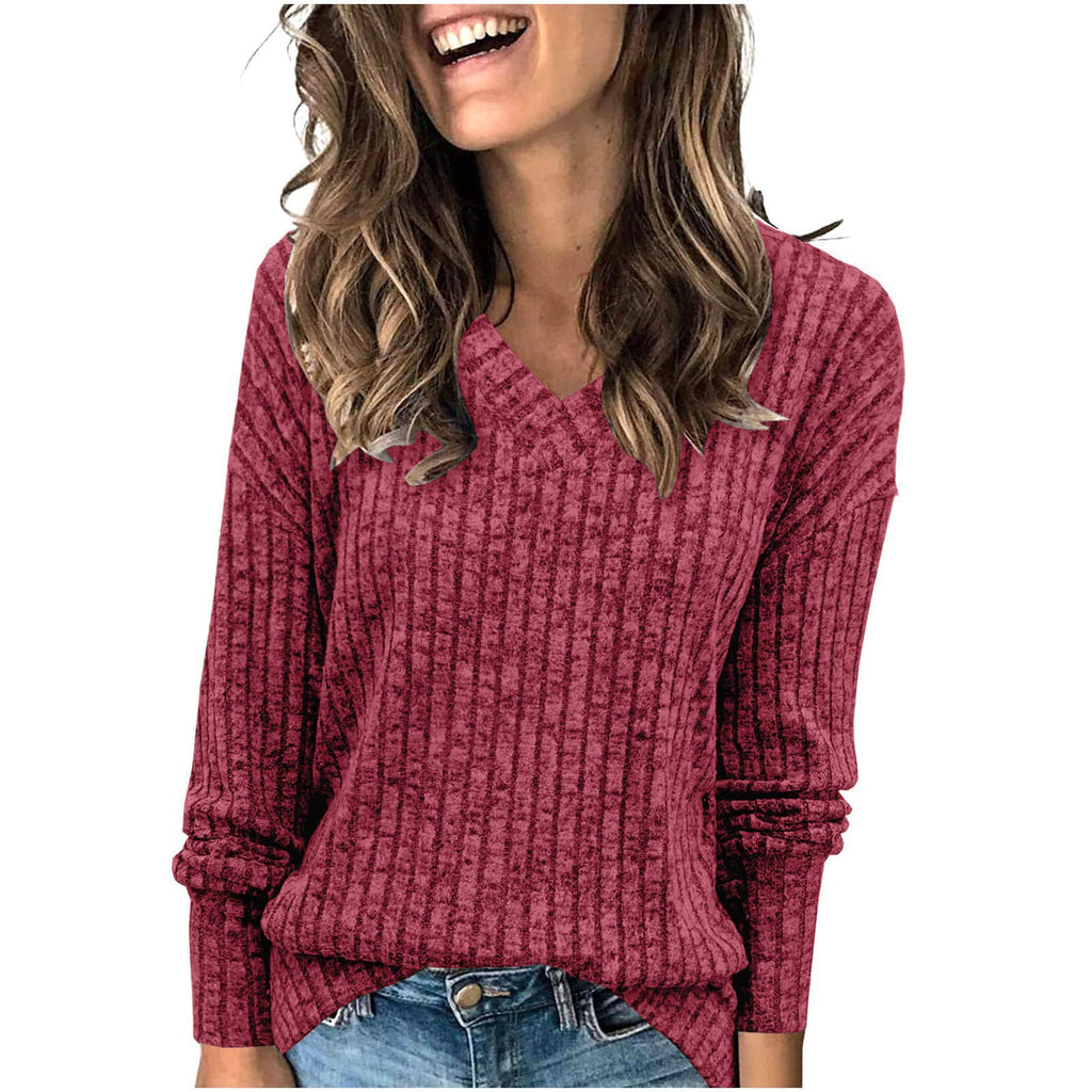 Women's V-neck Comfortable T-shirt