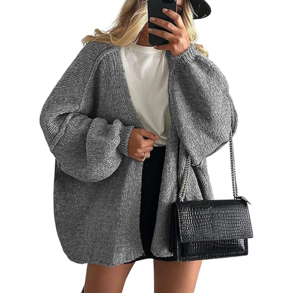 Women's loose cardigan sweater