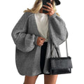 Women's loose cardigan sweater