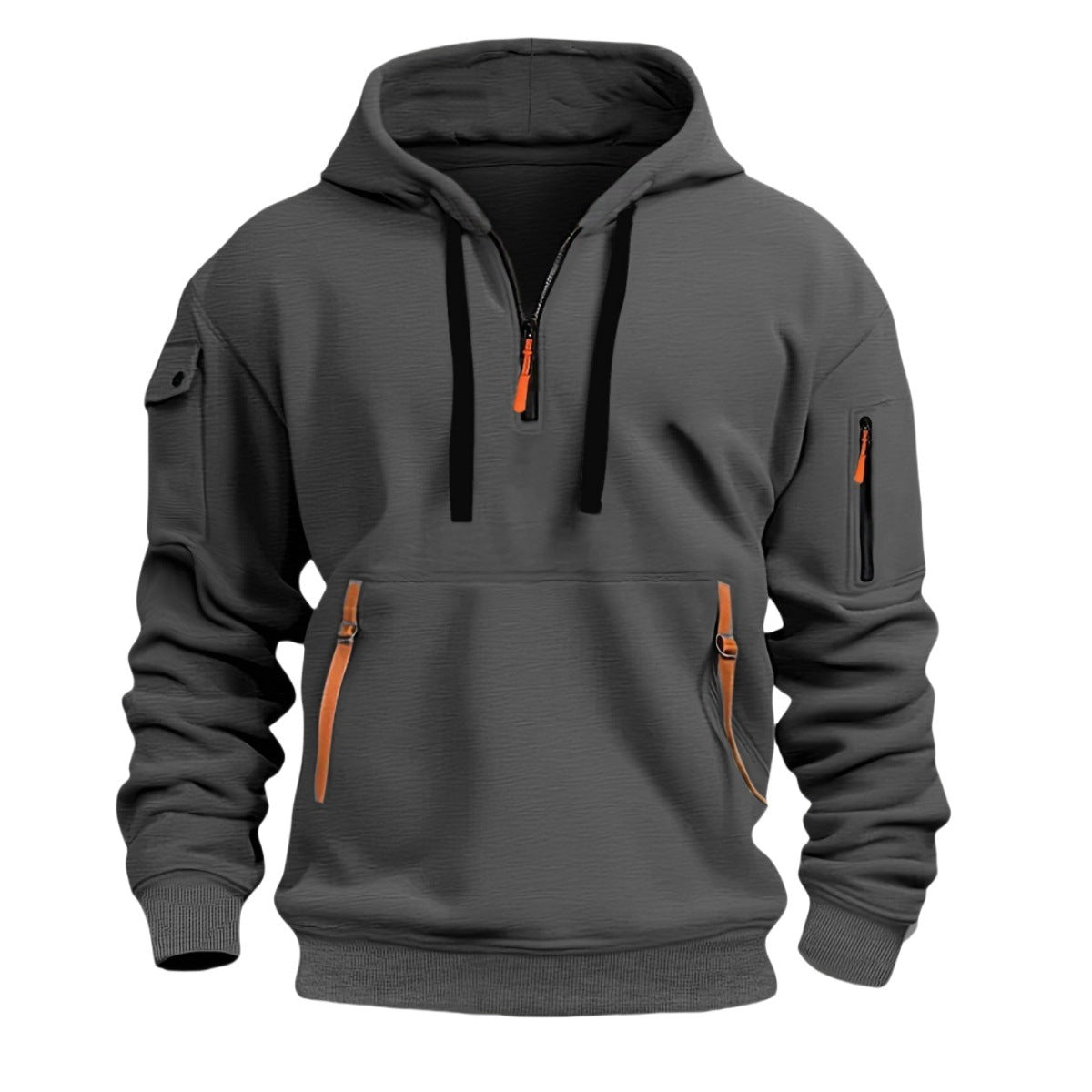 Everyday Zippered Pocket Hoodie Comfort
