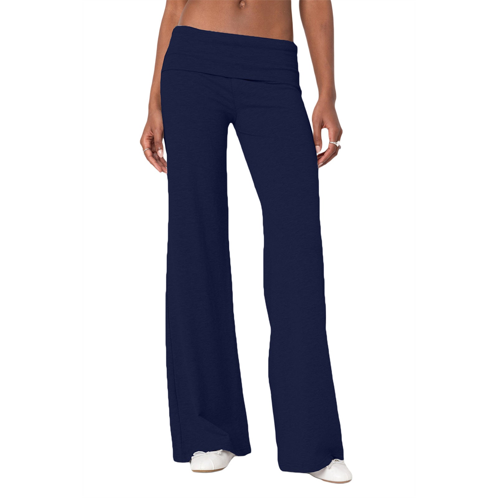 Slim-fit twill cotton pants