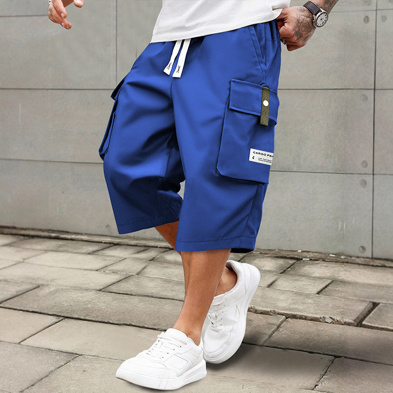 everyday drawstring capri pants/cargo pants