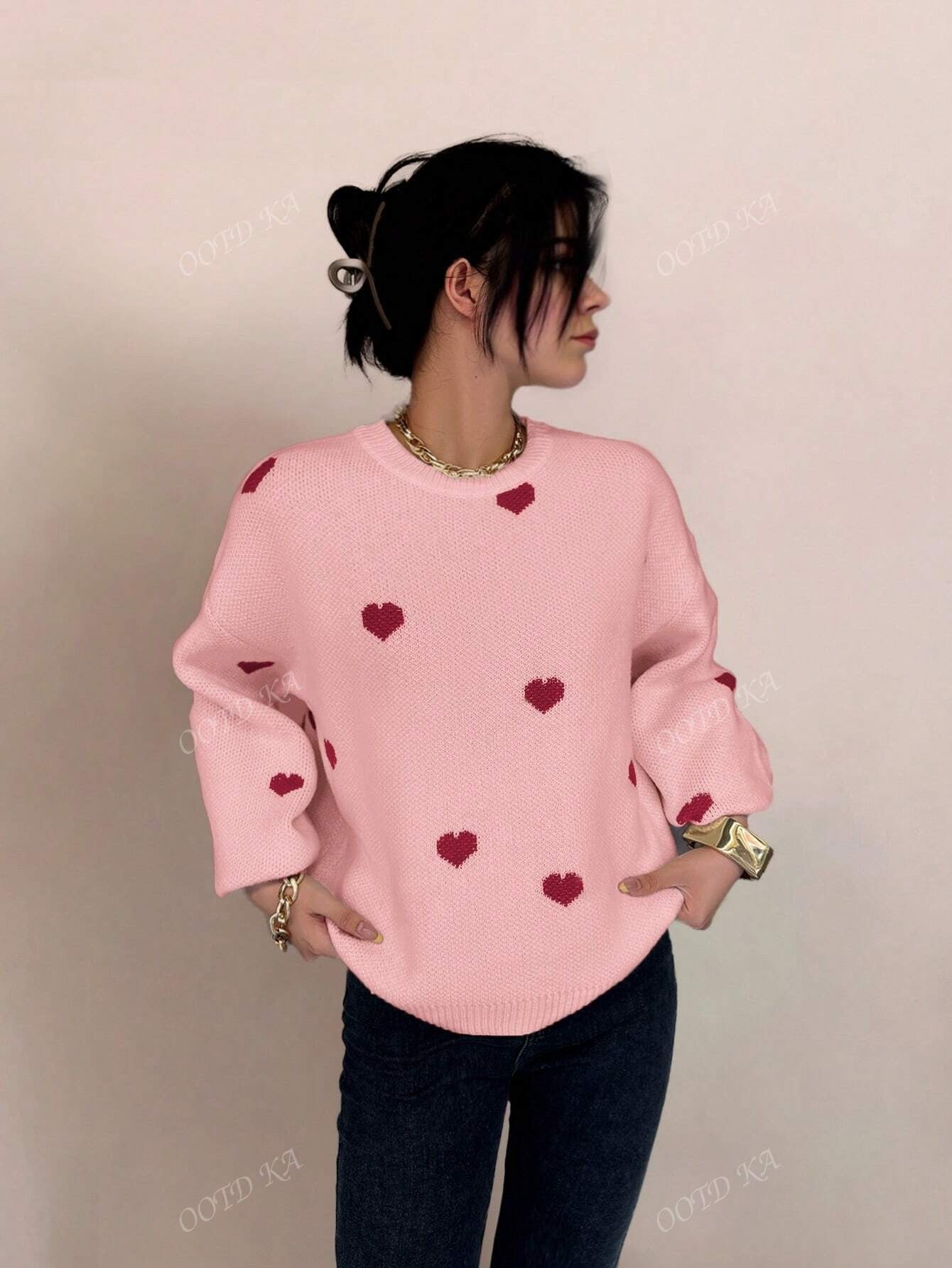 Everyday Crew Print Sweater