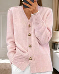 Heart-shaped button cardigan